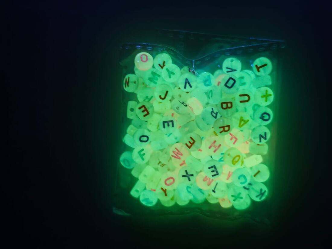 Glow-in-the-Dark Alphabet Beads