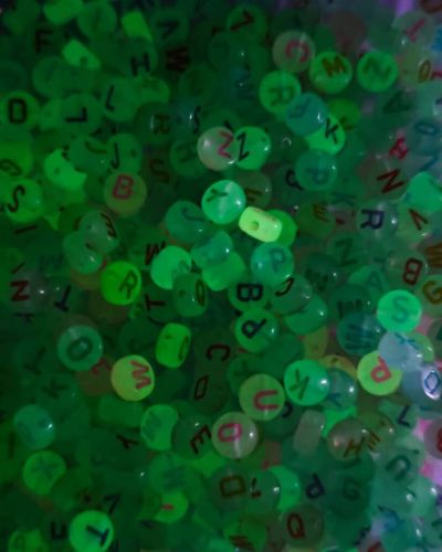 Glow-in-the-Dark Alphabet Beads