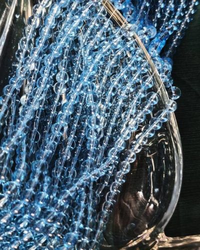 Blue Holographic Beads