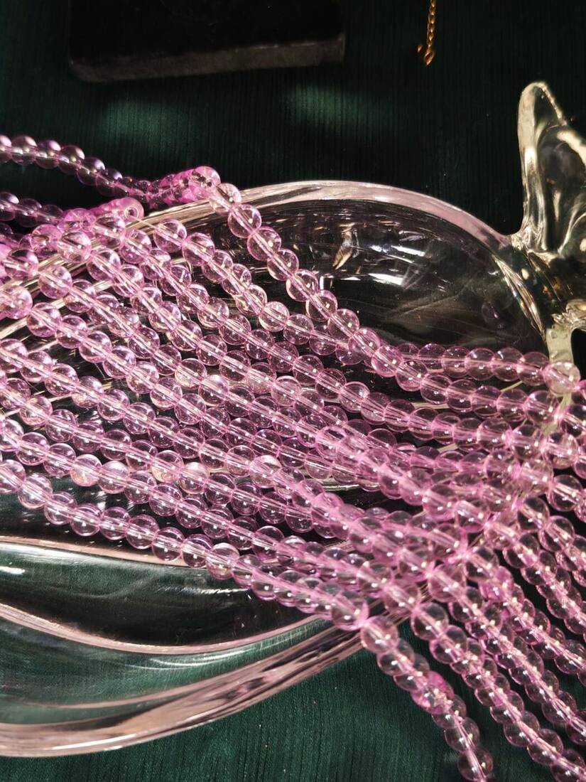 Pink Holographic Beads