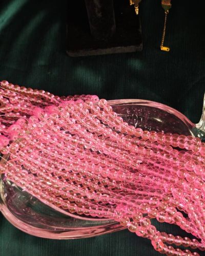 Pink Holographic Beads