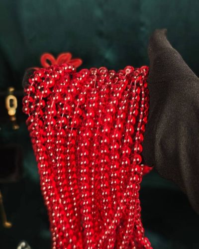 Red Holographic Beads