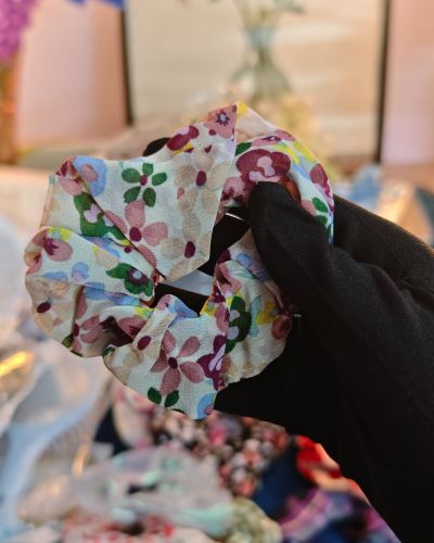 Printed Aesthetic Scrunchies