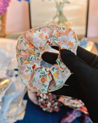 Printed Aesthetic Scrunchies