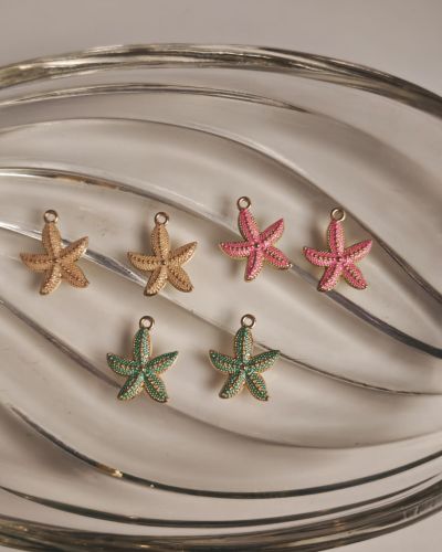 Golden Base Star Charms