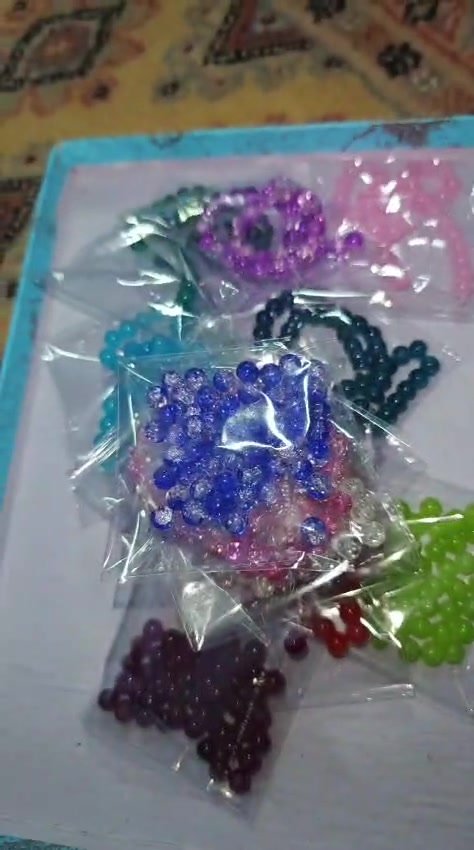 Crystal Crackle Beads Mixed Pack - Rs. 1000