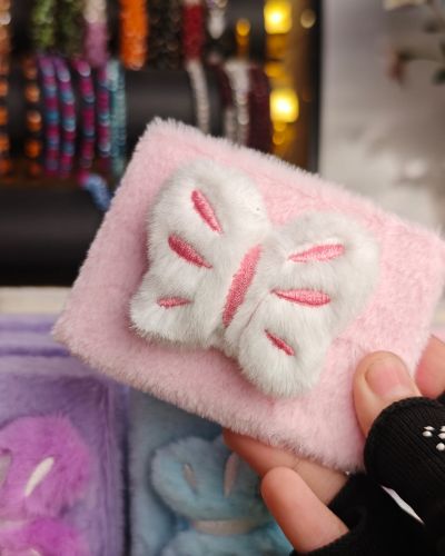 2-in-1 Fluffy Cosmetic Mirror & Magnifying Glass