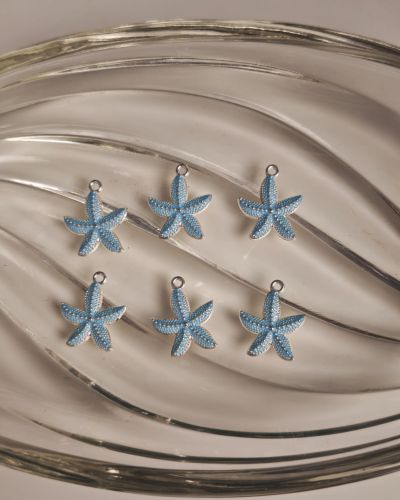 Silver Base Star Charms