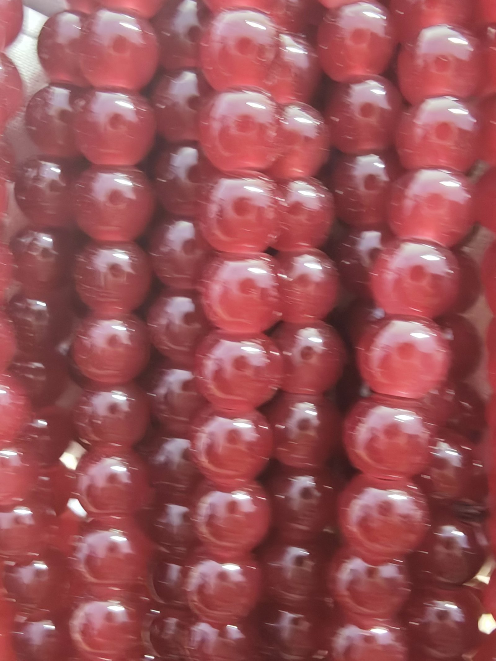 8 mm Plain Mehroon Beads