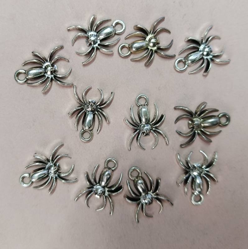 Silver Spider Charm