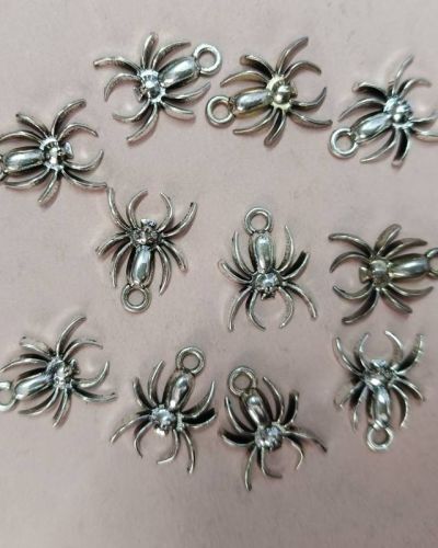 Silver Spider Charm