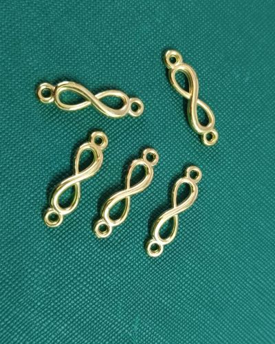 Gold Infinity Connector Charm