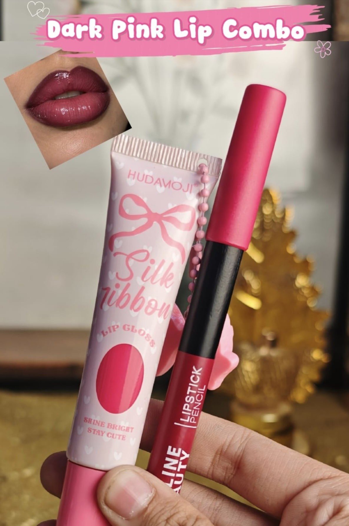 Dark Pink Lip Combo