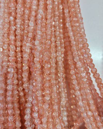 8 mm Crack Peach Beads