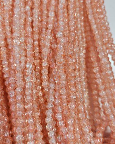 8 mm Crack Peach Beads