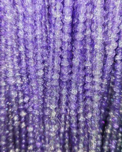 8 mm Crack Lavender Beads