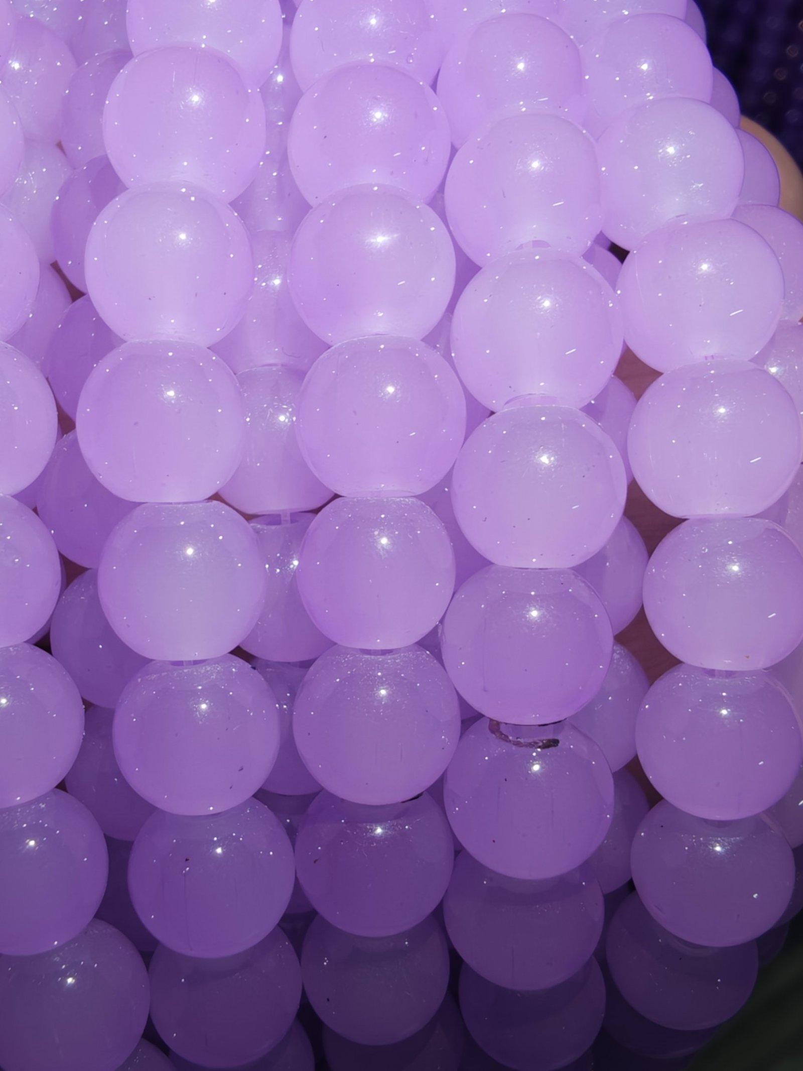 8 mm Plain Lavender Beads