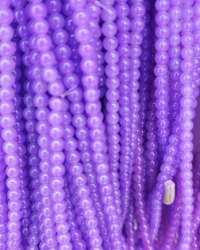8 mm Plain Violet Purple Beads