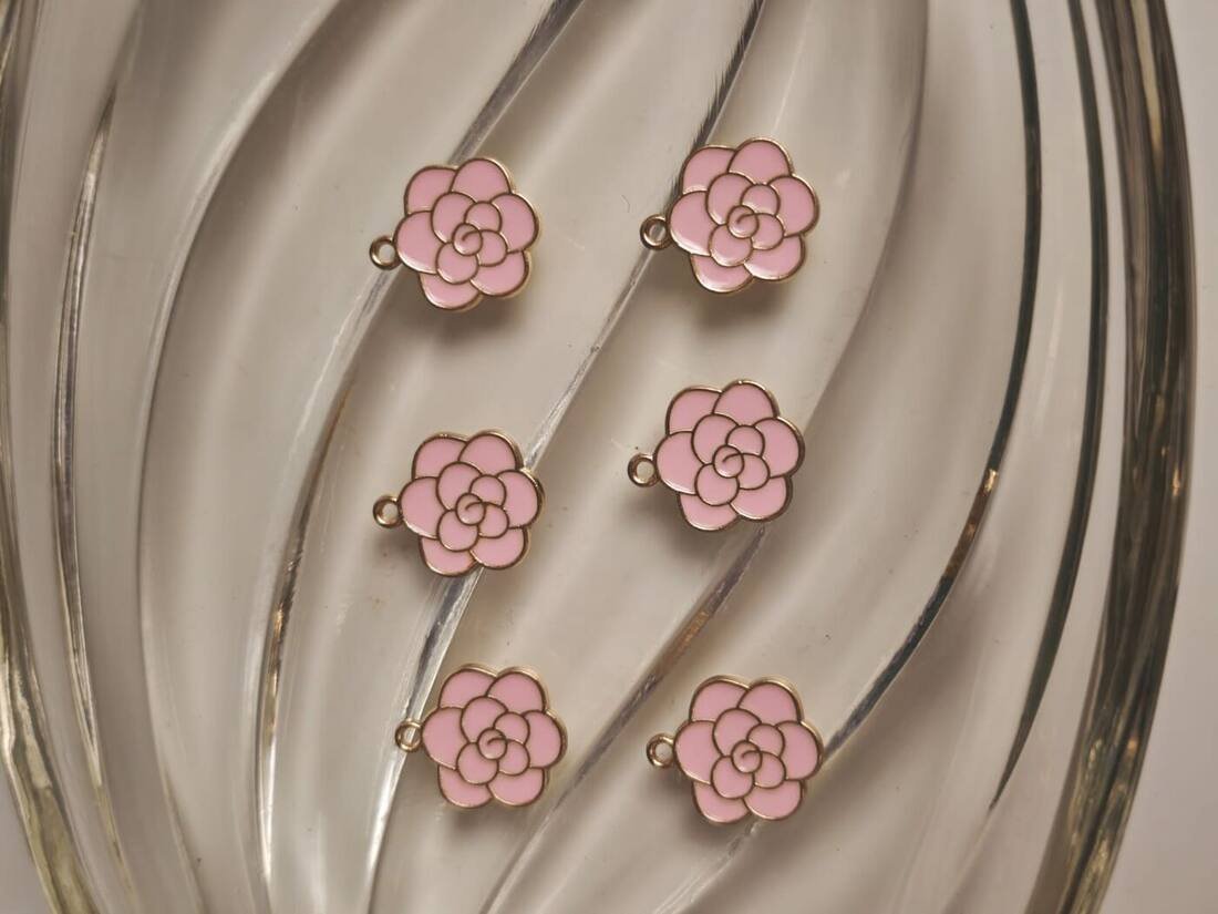 Pink Camellia Charms