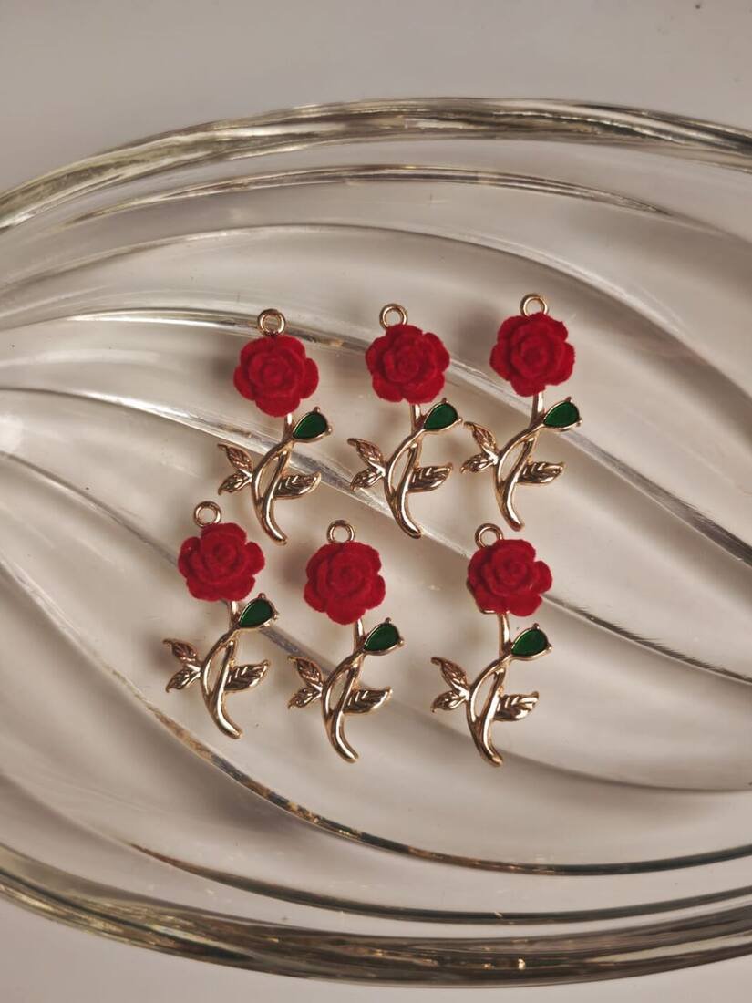 Red Rose Charms